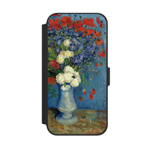 Apple iPhone 12 Pro NIVOflip Stillleben Vase mit Kornblumen und Mohnblumen von Vincent Van Gogh