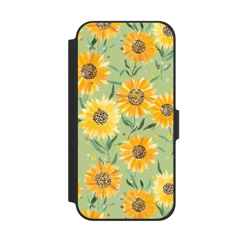 iPhone 12 Pro NIVOflip Sunflowers Green