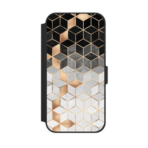 Apple iPhone 12 Pro NIVOflip Würfel dunkel und gold