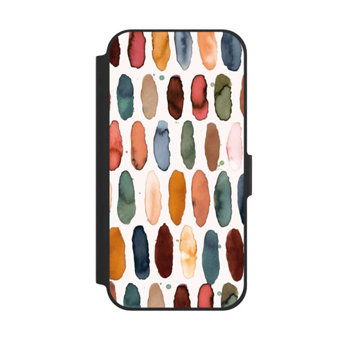 Apple iPhone 12 Pro NIVOflip Aquarellstriche aus mineralischem Terrakotta