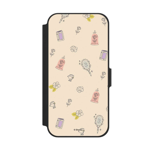 Apple iPhone 12 Pro NIVOflip Princess Accessoires Pattern Beige Disney Princess 