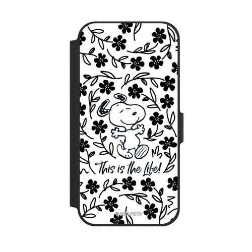 Apple iPhone 12 Pro NIVOflip Snoopy schwarz und weiß This Is The Life