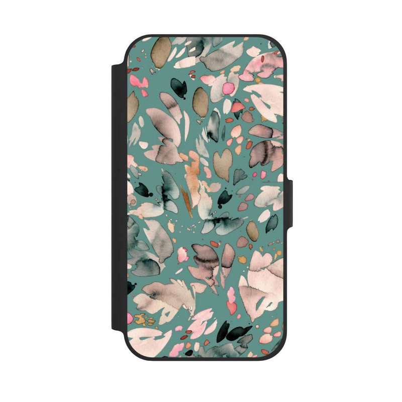 iPhone 12 Pro NIVOflip Abstract Flowers Petals Green