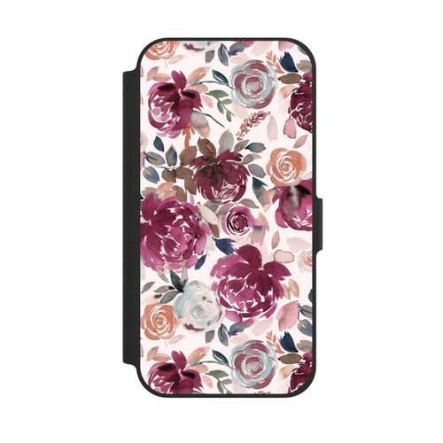 Apple iPhone 12 Pro NIVOflip Pivoines et roses d'automne Rose