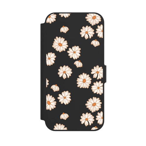 Apple iPhone 12 Pro NIVOflip Flowerpower Tapete Weiss