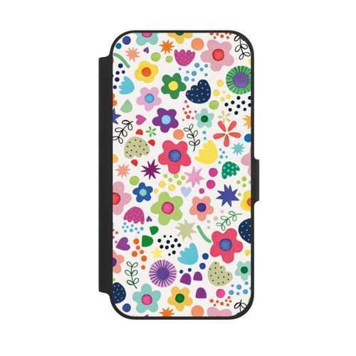 Apple iPhone 12 Pro NIVOflip Psychedelische Blumen bunt