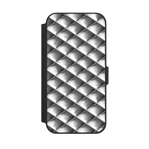 Apple iPhone 12 Pro NIVOflip Glamour Silver Squares