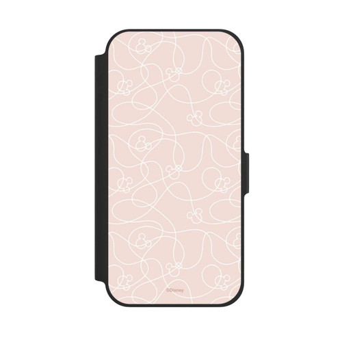 Apple iPhone 12 Pro NIVOflip Micky Line Art Muster Rosa