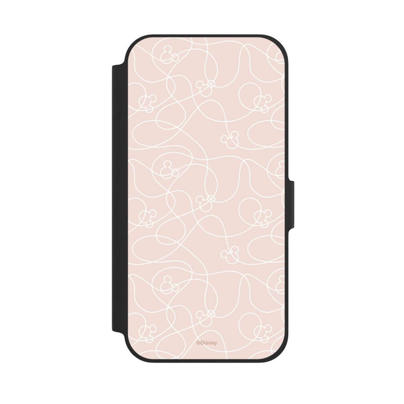 iPhone 12 Pro NIVOflip Micky Line Art Pattern Rose 