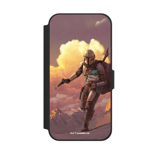 Apple iPhone 12 Pro NIVOflip Der Mandalorianer und Grogu Sonnenguntergang Wolken