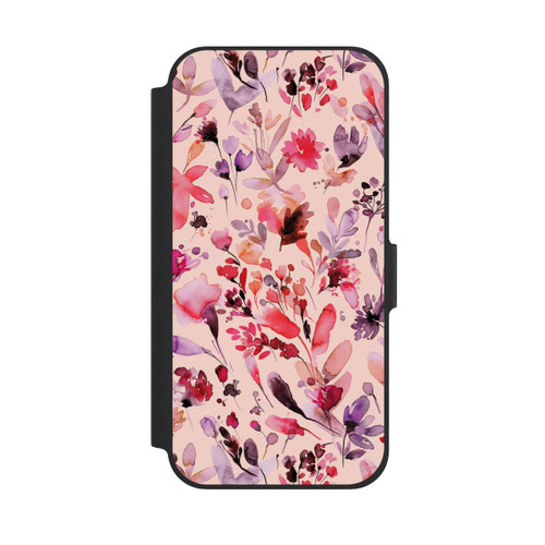 Apple iPhone 12 Pro NIVOflip Künstlerische Blumen Viva Magenta