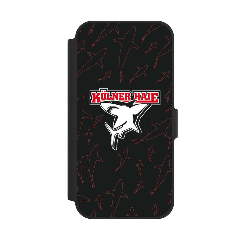 iPhone 12 Pro NIVOflip Haie Muster Rot