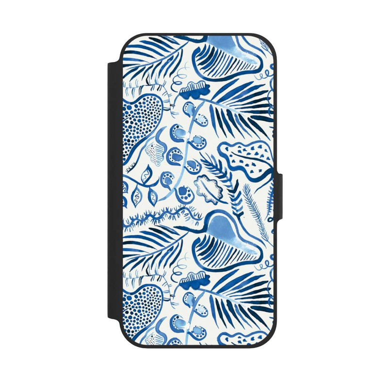 iPhone 12 Pro NIVOflip Tropical Forest Leaves Blue