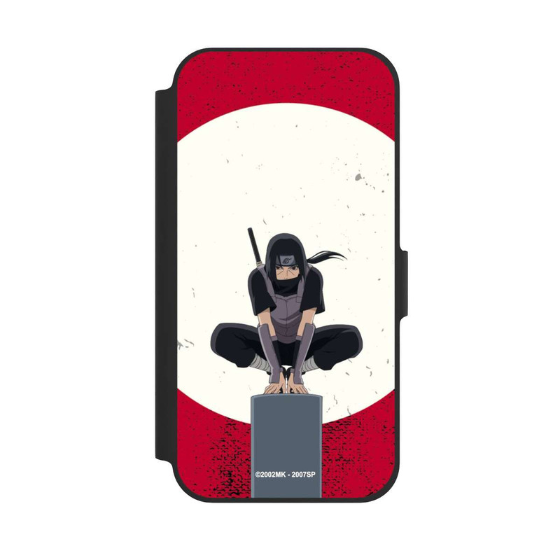 iPhone 12 Pro NIVOflip Itachi Uchiha Symbol Roter Hintergrund