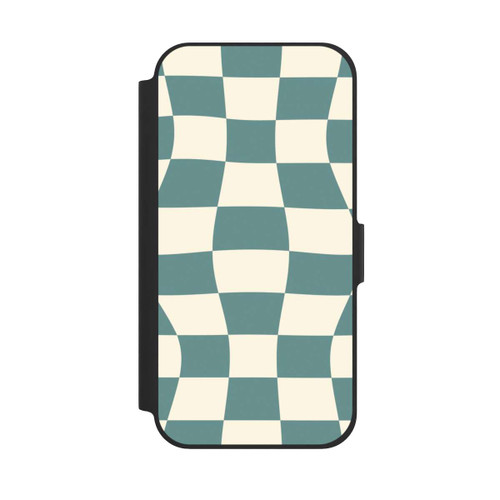 Apple iPhone 12 Pro NIVOflip Schachbrett Petrol