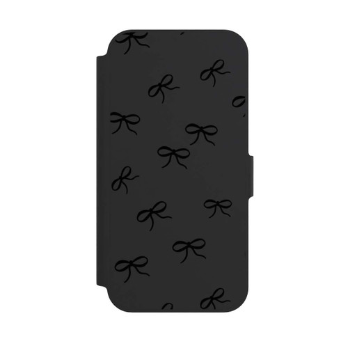 Apple iPhone 12 Pro NIVOflip Schleifen Muster Schwarz Transparent