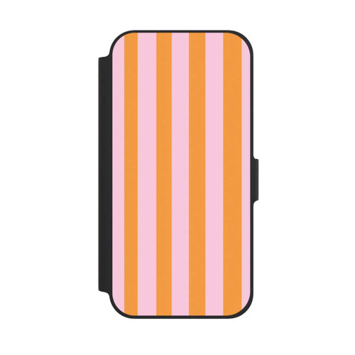 Apple iPhone 12 Pro NIVOflip Orange Rosa Streifen