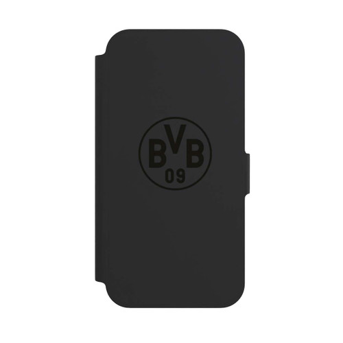 Apple iPhone 12 Pro NIVOflip BVB Logo Schwarz Transparent