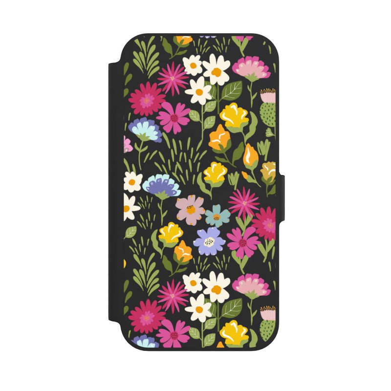 iPhone 12 Pro NIVOflip Bunte Sommerblumen Transparent