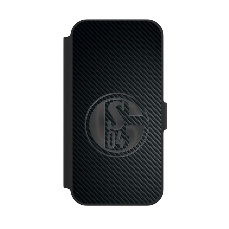 iPhone 12 Pro NIVOflip Schalke 04 Carbon Look
