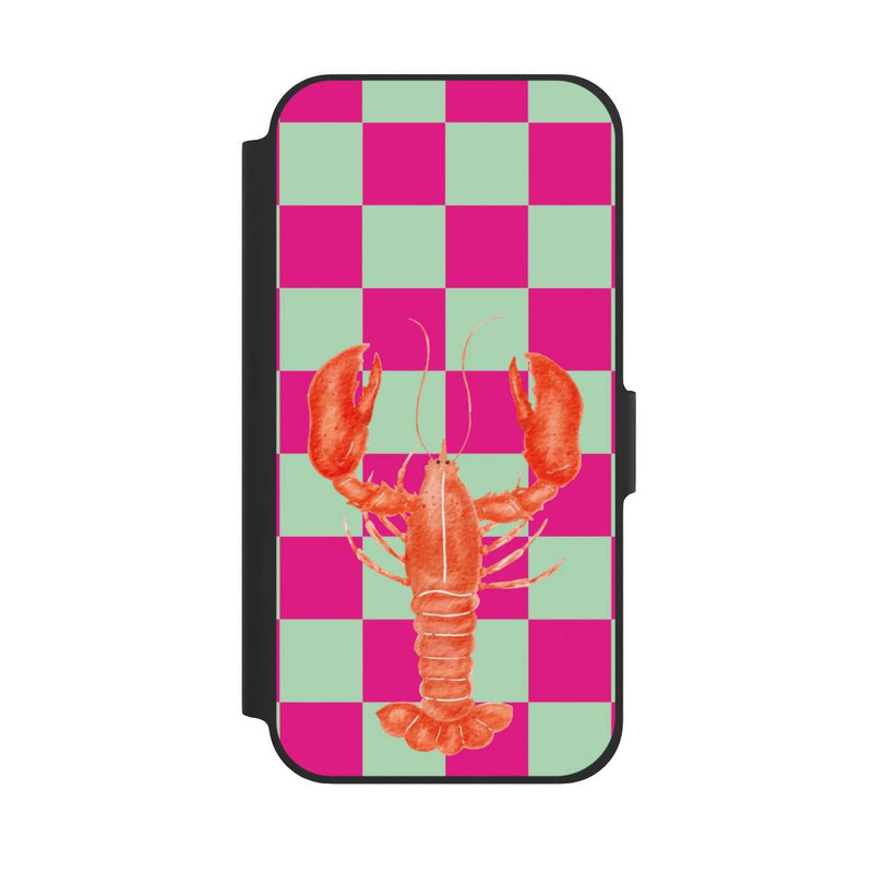 iPhone 12 Pro NIVOflip Pink Checkers Lobster