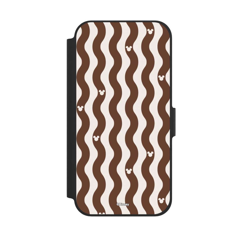 iPhone 12 Pro NIVOflip Micky Muster Braune Wellen