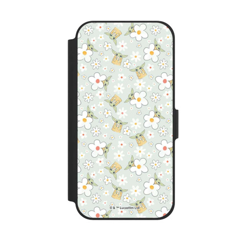Apple iPhone 12 Pro NIVOflip Baby Yoda Blumen Muster