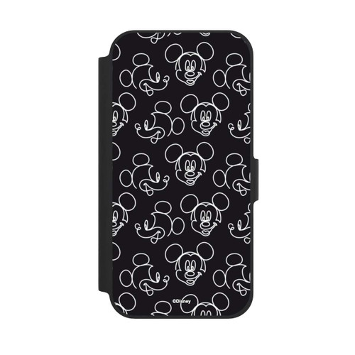 Apple iPhone 12 Pro NIVOflip Disney Mickey Muster Schwarz