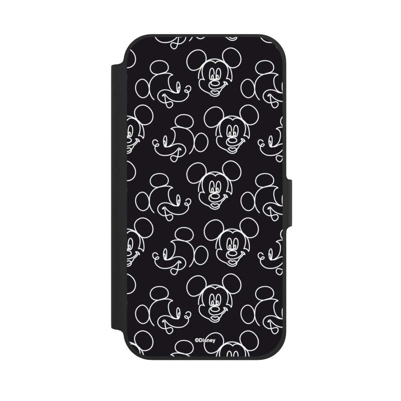 iPhone 12 Pro NIVOflip Disney Mickey Muster Schwarz