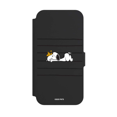 Apple iPhone 12 Pro NIVOflip Snoopy Woodstock Streifen Peanuts Transparent