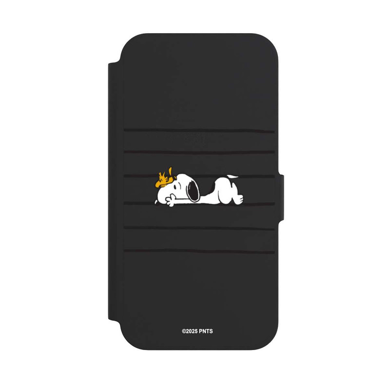 iPhone 12 Pro NIVOflip Snoopy Woodstock Streifen Peanuts Transparent
