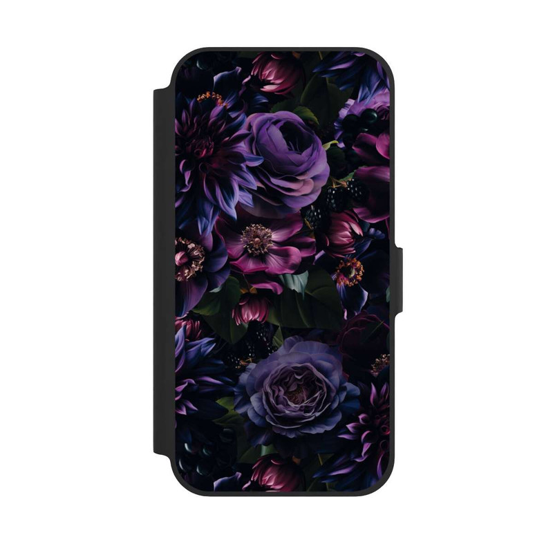 iPhone 12 Pro NIVOflip Dark Purple Flowers