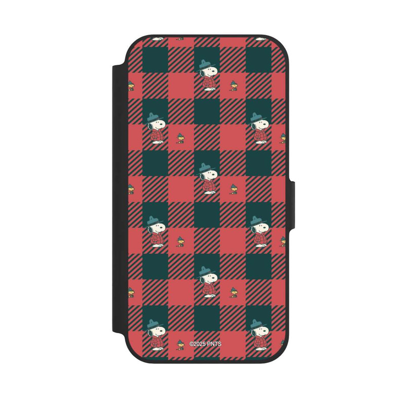 iPhone 12 Pro NIVOflip Peanuts Red Tartan Pattern