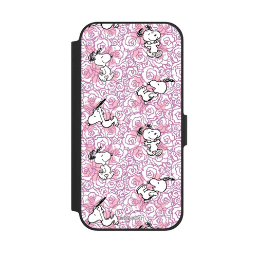 Apple iPhone 12 Pro NIVOflip Peanuts Pink Roses Pattern
