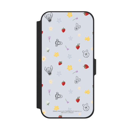 Apple iPhone 12 Pro NIVOflip Winnie Puuh und Freunde Erdbeer Muster Blau