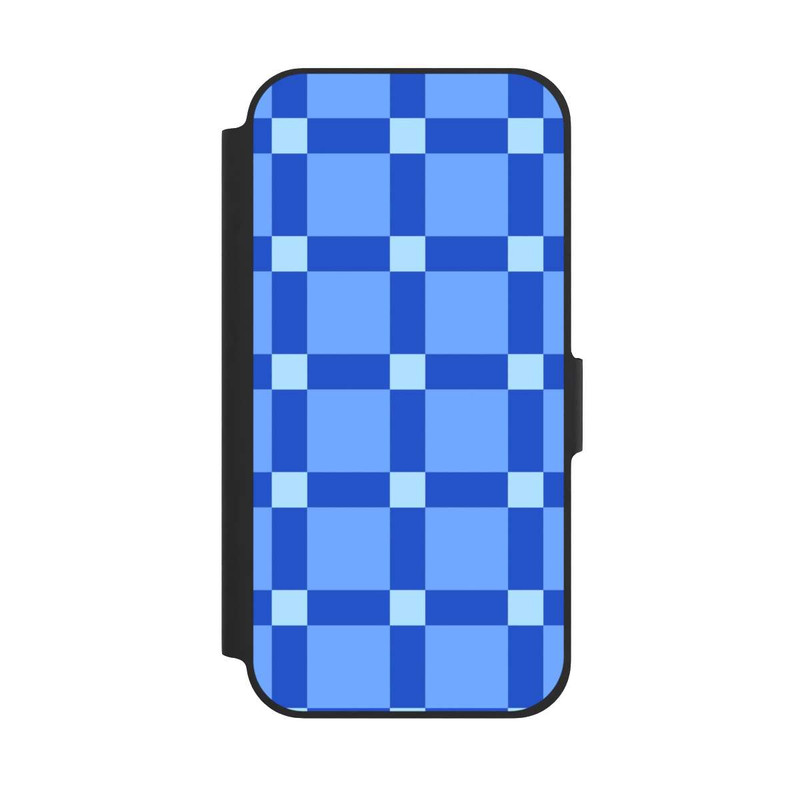 iPhone 12 Pro NIVOflip Big Blue Checked Pattern