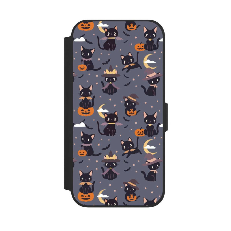 iPhone 12 Pro NIVOflip Cute Halloween Witch Cats and Pumpkins