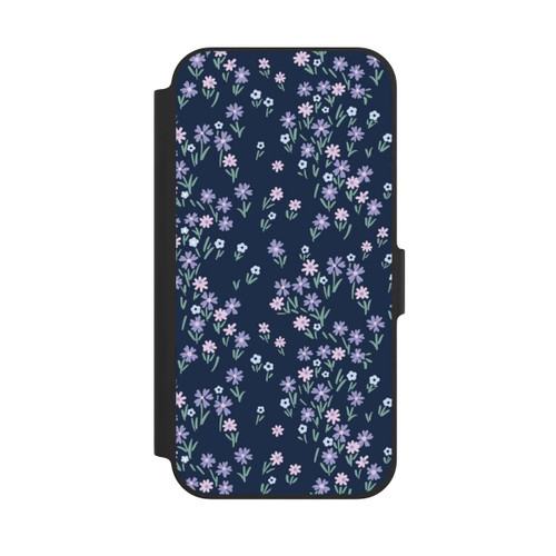 Apple iPhone 12 Pro NIVOflip Dark Blue Floral Theme
