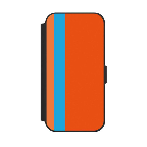 Apple iPhone 12 Pro NIVOflip Rayures Orange Bleu