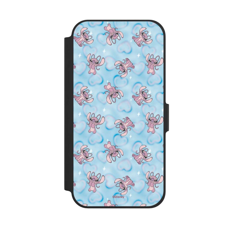 iPhone 12 Pro NIVOflip Lilo & Stitch Angel Pattern Blue Hearts