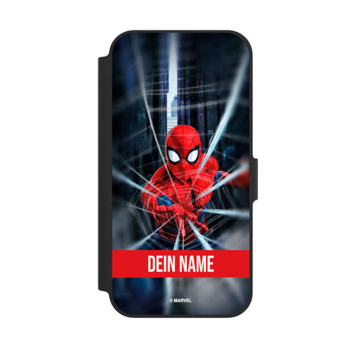 Apple iPhone 12 Pro NIVOflip Spiderman Webs in Action Personalisierbar