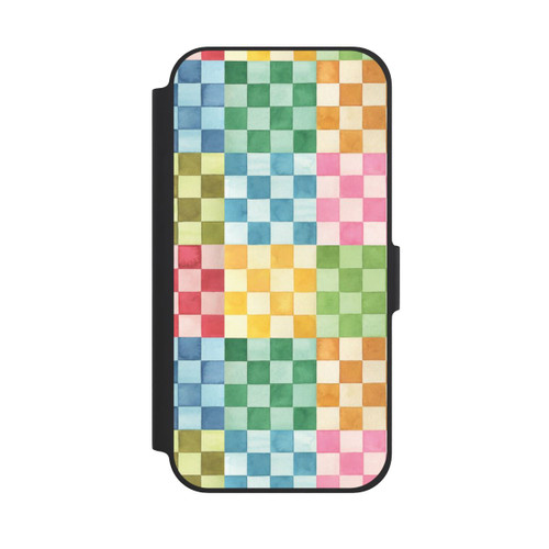 Apple iPhone 12 Pro NIVOflip Checkerboard Watercolor Chess Geometric Red