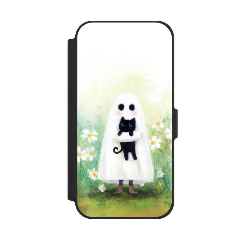 iPhone 12 Pro NIVOflip Geist und Katze Halloween mit KI