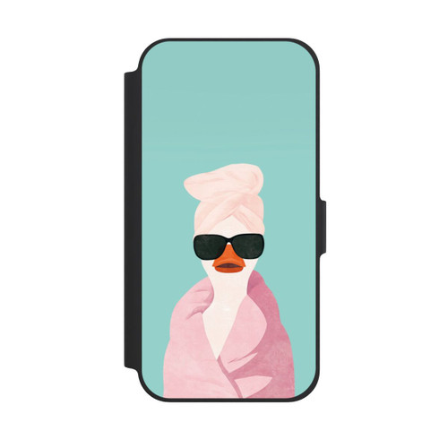 Apple iPhone 12 Pro NIVOflip Turquoise Duck Wearing a Turban with AI