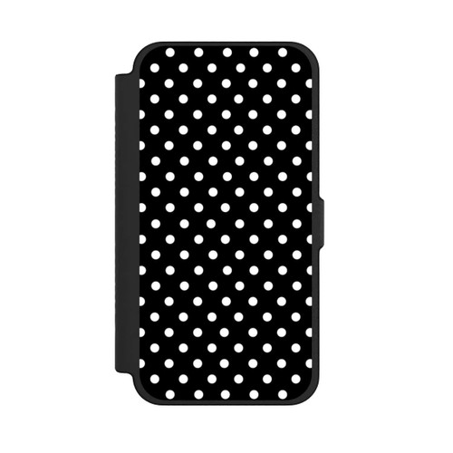 Apple iPhone 12 Pro Max NIVOflip Polka Dots Schwarz und Weiß