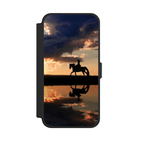 Apple iPhone 12 Pro Max NIVOflip Ausritt im Sonnenuntergang