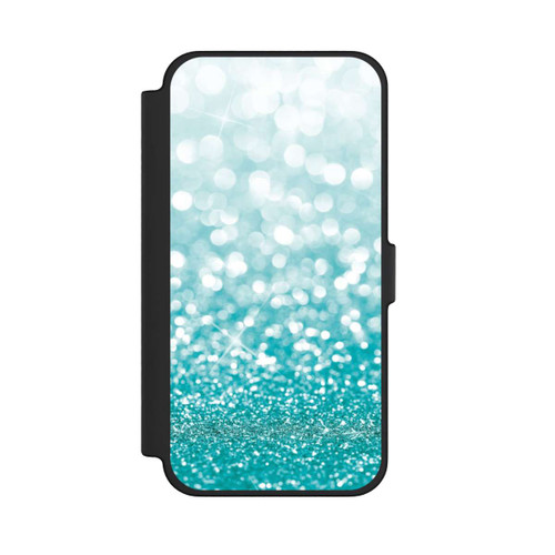 Apple iPhone 12 Pro Max NIVOflip Pluie de Paillettes Pétroles Look