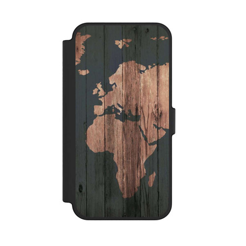 Apple iPhone 12 Pro Max NIVOflip Wooden World Map