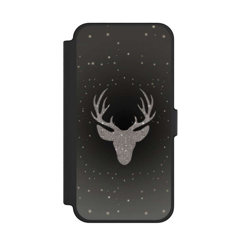 Apple iPhone 12 Pro Max NIVOflip Hirsch Glitzer Look