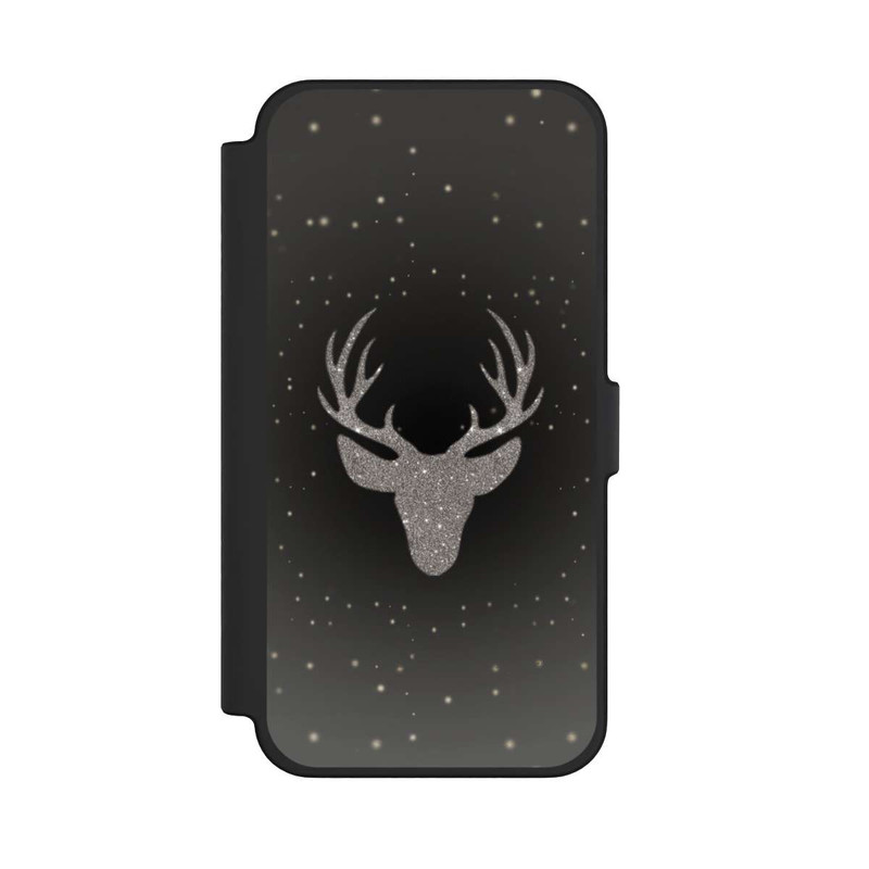 iPhone 12 Pro Max NIVOflip Hirsch Glitzer Look